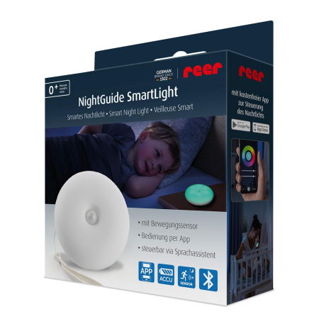 Lampa de veghe inteligenta cu senzor de miscare, comunicare wireless cu smartphone, temporizator, Reer NightGuide SmartLight 52460 [7]
