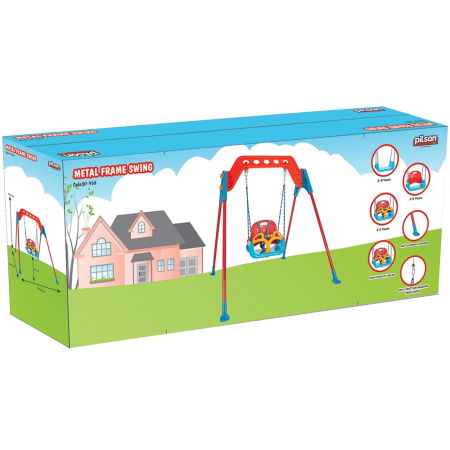 Leagan pentru copii Pilsan Samba A-Frame Swing cu cadru metalic [3]