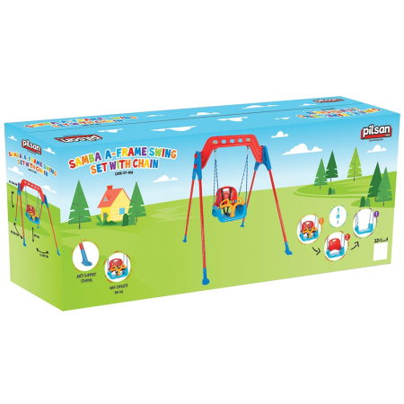 Leagan pentru copii Pilsan Samba A-Frame Swing cu cadru metalic [2]
