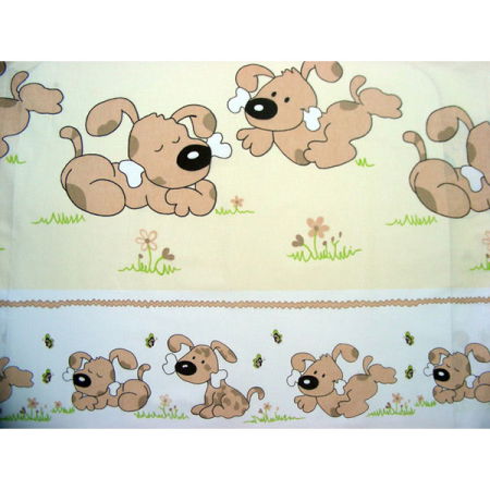 Produse - Lenjerie patut Hubners Catelus 4 piese maro