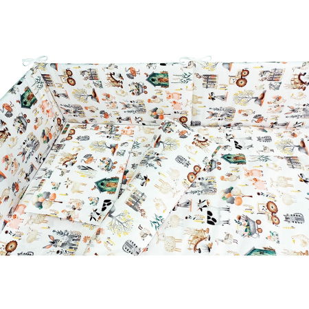 Lenjerie patut Hubners Fermier 5 piese alb [1]