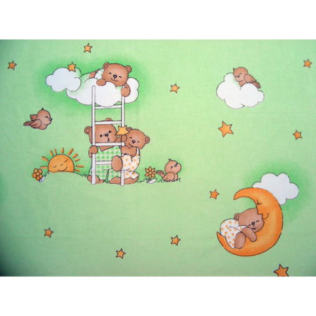 Produse - Lenjerie patut Hubners Ursulet Somn Usor 5 piese verde