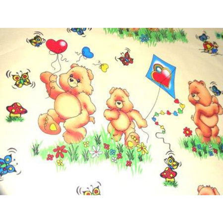 Sisteme De Siguranță Copii - Lenjerie patut Hubners Ursuletul Jucaus 4 piese crem