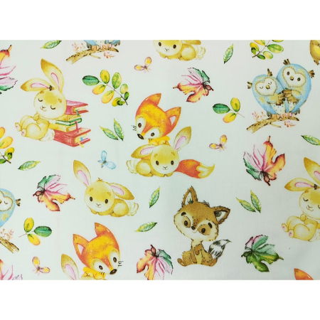 Lenjerie patut Hubners Vulpita 4 piese alb [1]