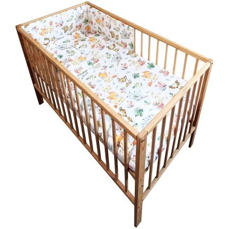 Camera Copilului - Lenjerie patut Hubners Vulpita 4 piese alb