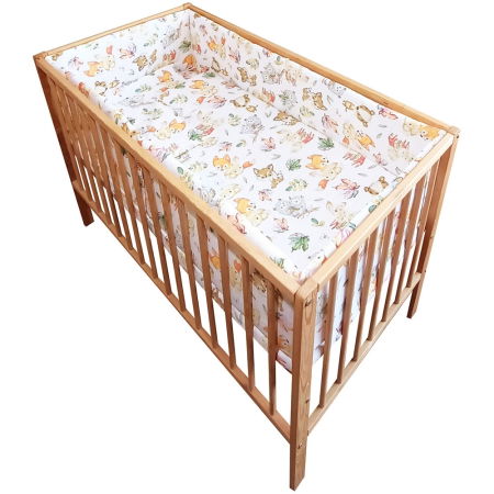 Camera Copilului - Lenjerie patut Hubners Vulpita 5 piese alb