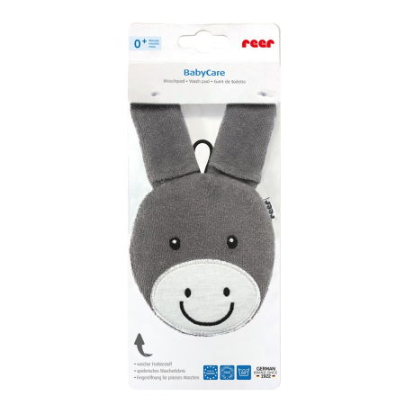 Produse - Manusa de baie pentru bebelusi, material textil, forma magarus, fara BPA, 0+ luni, Reer BabyCare Wash Pad 81091