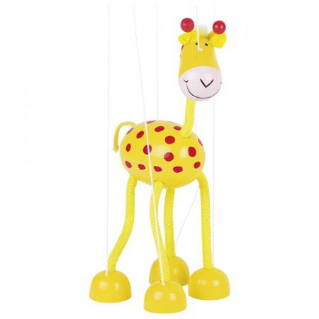Marioneta girafa, de lemn, 27 cm [1]