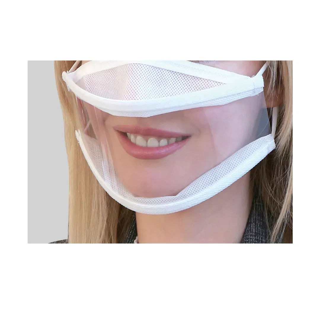 Mască Protecție - Mască de protectie transparentă, cu gura vizibilă, 1 buc, FM-111