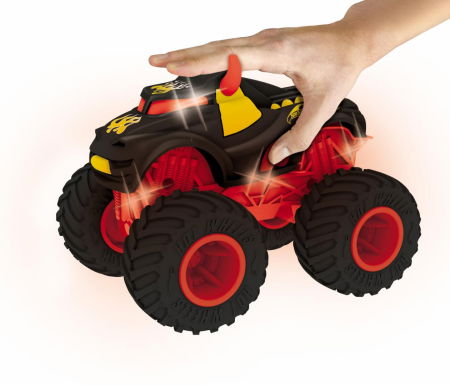 MASINA CU LUMINI SI SUNETE, REV TREDZ ROSU, HOT WHEELS [3]