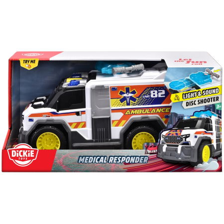 Masina de ambulanta Dickie Toys Medical Responder 30 cm cu lumini si sunete [13]