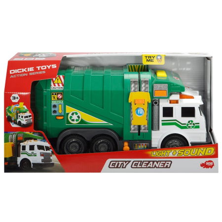 Masinute, avioane, motociclete - Masina de gunoi Dickie Toys City Cleaner cu accesorii