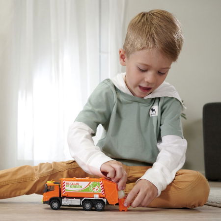 Masina de gunoi Majorette Volvo Garbge Collector cu tomberon [8]