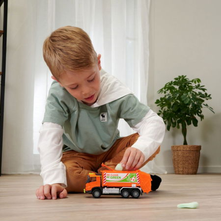 Masina de gunoi Majorette Volvo Garbge Collector cu tomberon [6]