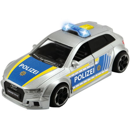 Masina de politie Dickie Toys Audi RS3 1:32 15 cm cu lumini, sunete si accesorii [5]