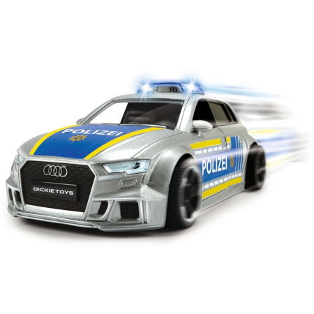 Masina de politie Dickie Toys Audi RS3 1:32 15 cm cu lumini, sunete si accesorii [6]
