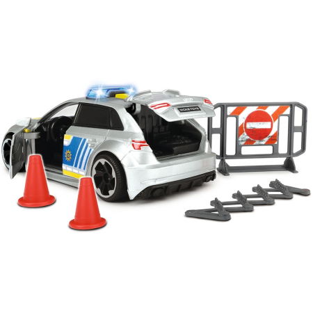 Masina de politie Dickie Toys Audi RS3 1:32 15 cm cu lumini, sunete si accesorii [3]