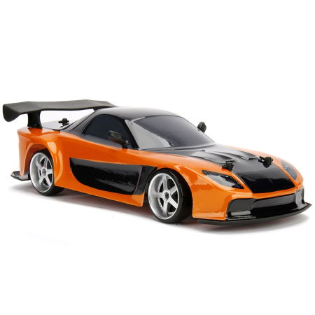 Masina Jada Toys Fast and Furious Mazda RX-7 Drift cu anvelope si telecomanda [5]