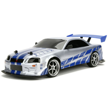Masina Jada Toys Fast and Furious Nissan Skyline GTR Drift cu anvelope si telecomanda [1]