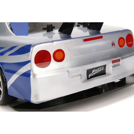 Masina Jada Toys Fast and Furious Nissan Skyline GTR Drift cu anvelope si telecomanda [11]