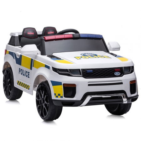 Masina de politie electrica, copii 3 ani+, alba, Chipolino Police SUV [3]