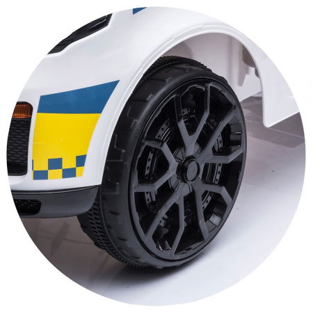 Masina de politie electrica, copii 3 ani+, alba, Chipolino Police SUV [6]