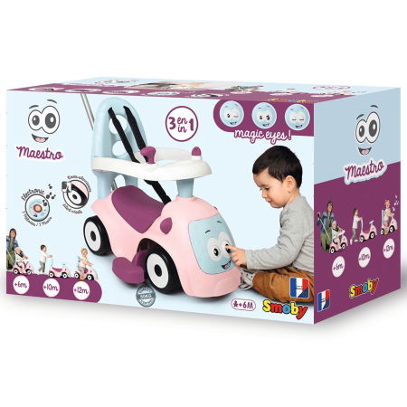Masinuta de impins Smoby Maestro pink [4]