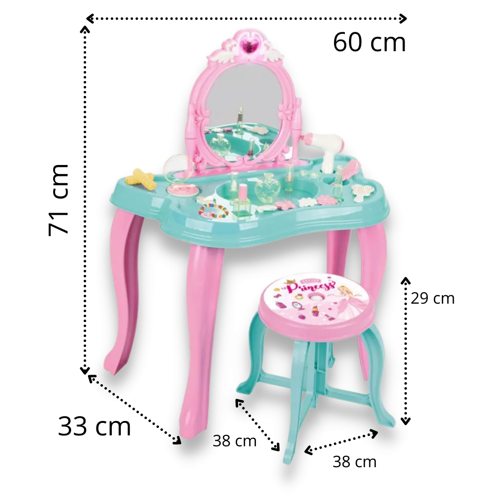 Masuta machiaj fetite, cu 25 de accesorii, Pilsan Magic Butterfly [2]
