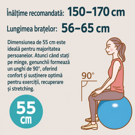 Minge Fitness și Pilates 55cm CAR-BOY [7]