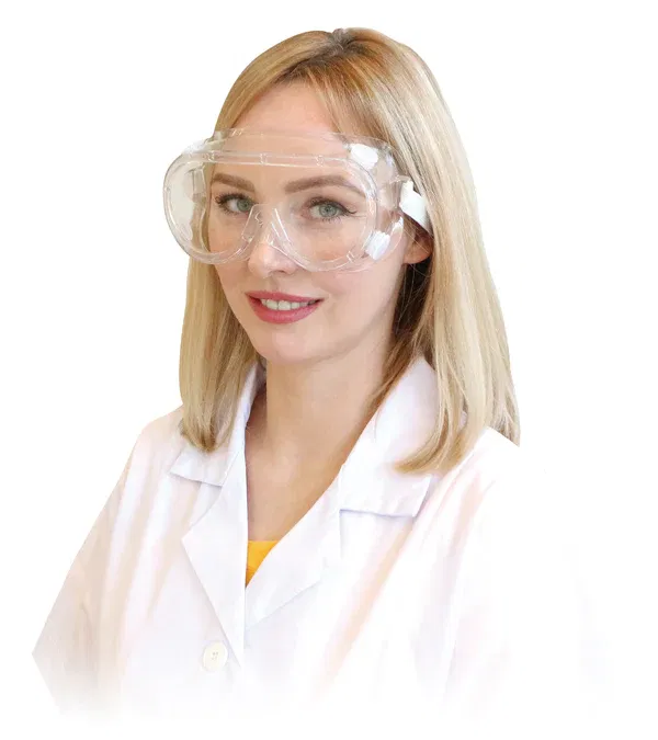 Ochelari de protectie moi, tip Google, transparent, FM-12