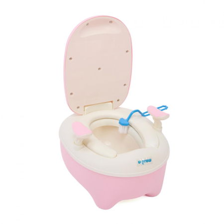 Igiena copii - Olita cu manere, roz, U-Grow