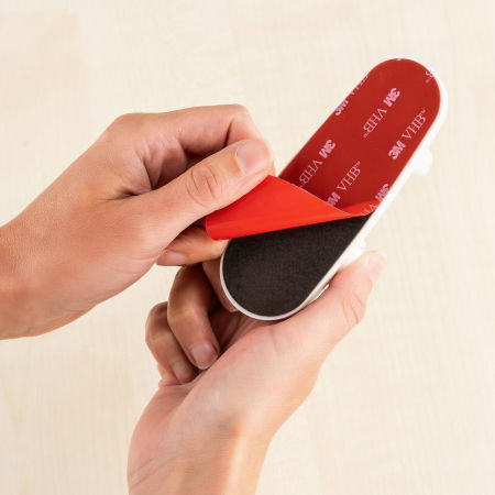 Opritor pentru clanta usii, fara gaurire, alb, REER 70110 [3]