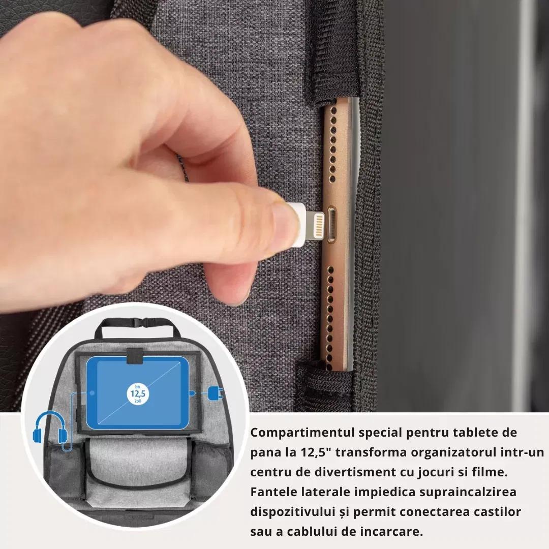Organizator auto, multimedia, pentru scaunul din spate, Reer [3]