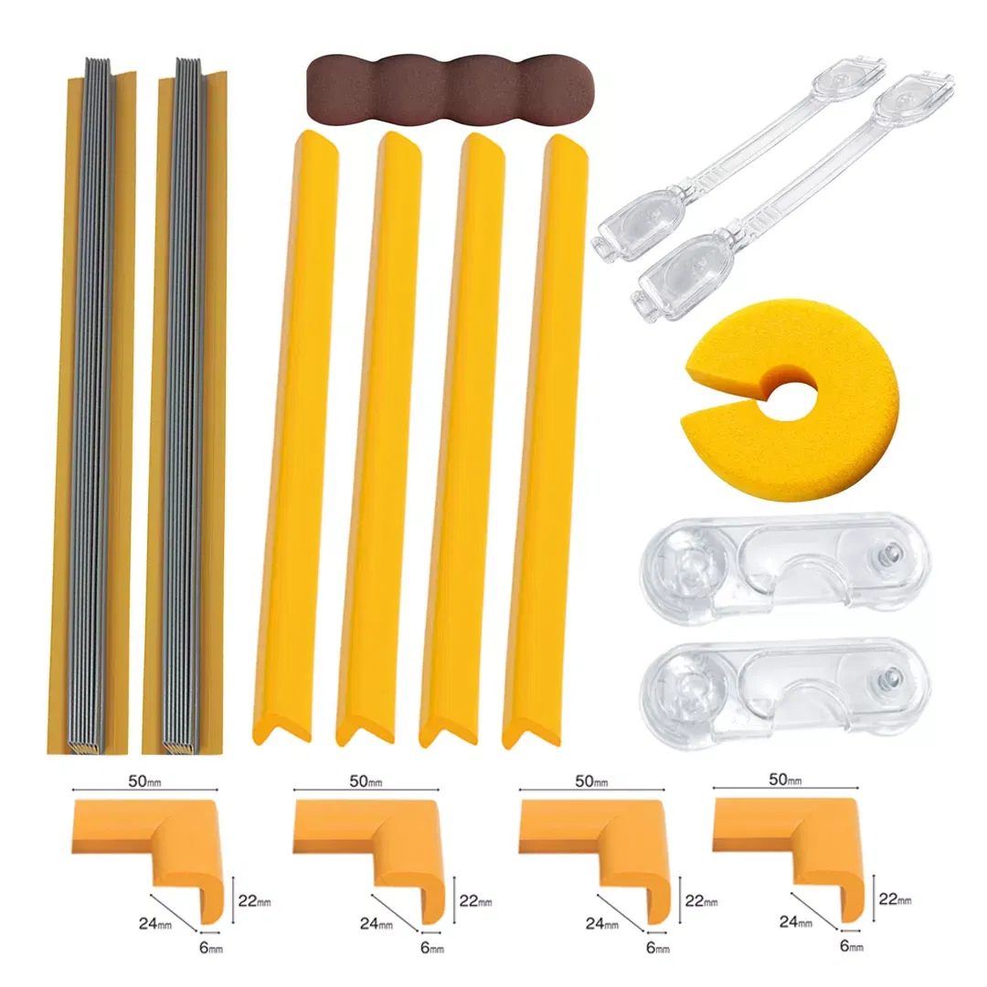 Set protecții copii - Pachet Protectii Copii, 16 piese, Galben