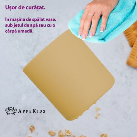 Pahar din silicon, AppeKids - Galben Miere [1]