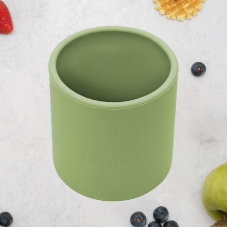 Termosuri, recipiente mâncare pentru copii - Pahar din silicon, AppeKids - Verde
