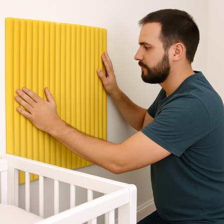 Panou decorativ perete spumă cauciuc 600x900x9 - Siguranță copii [2]