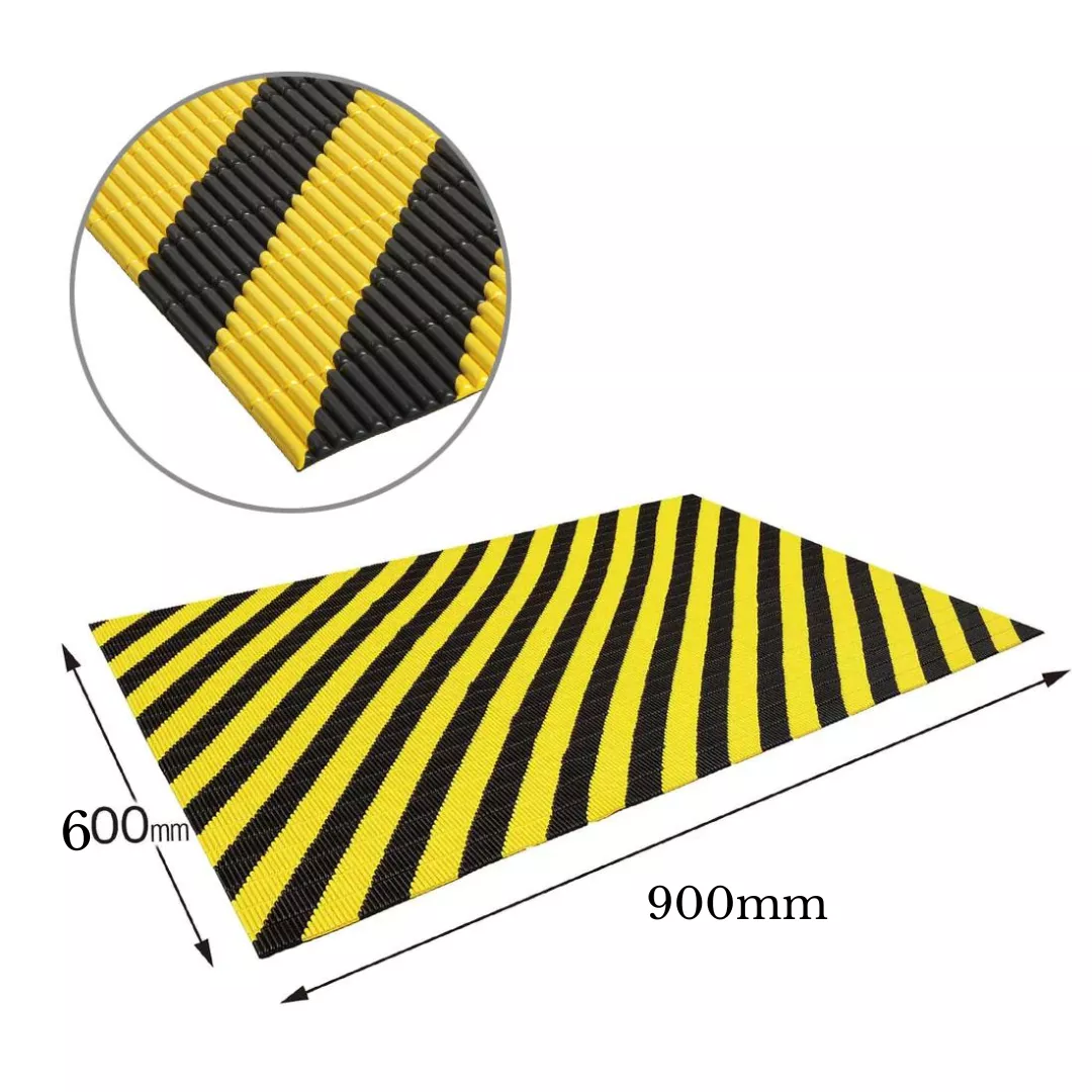 Panou decorativ, uz industrial, negru/galben, 5mm [1]