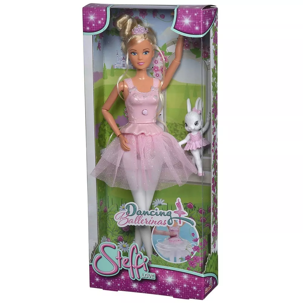 Papusa balerina, Steffi Love, cu figurina, 29cm [7]