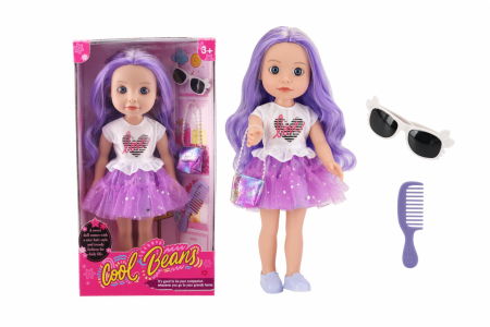 Papusi - PAPUSA FASHION CU ACCESORII, MOV