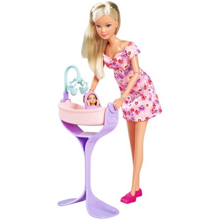 Papusi - Papusa Simba Steffi Love Hello Baby 29 cm cu accesorii