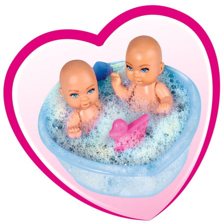 Papusa Simba Steffi Love Welcome Twins 29 cm cu accesorii [2]