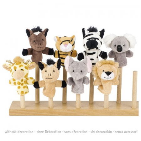 Papusi pentru degete, cu animalute salbatice, pentru copii, 1 an+ [1]