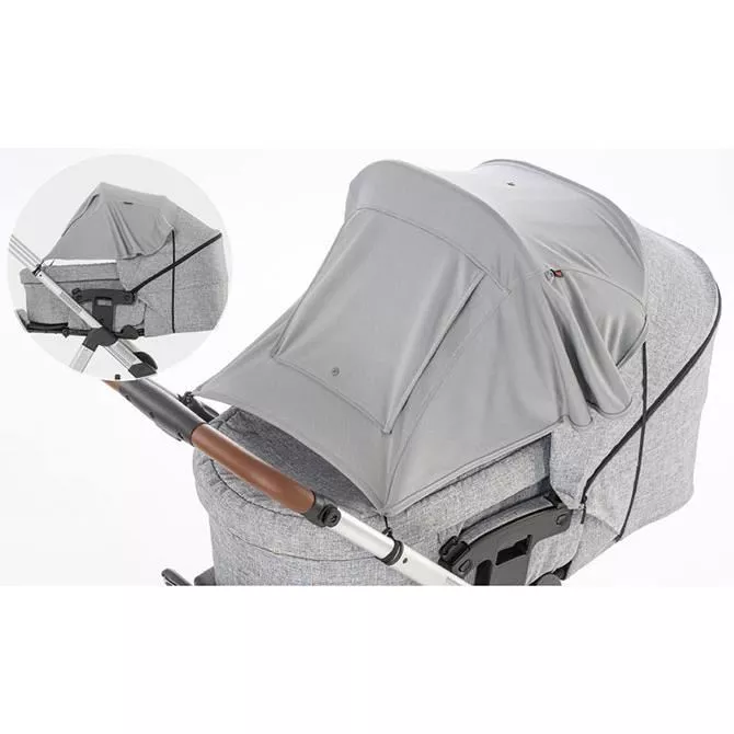Parasolar carucior bebelusi, protectie solara UPF50+, Gri, Reer [1]