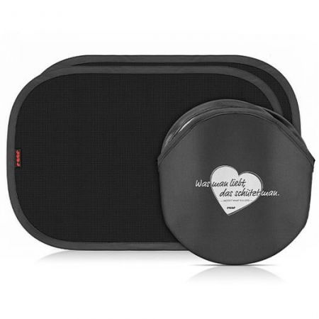 Produse - Parasolare masina, lipire fara ventuze, negru, set 2 buc, REER