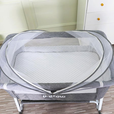 Patut 2 in 1 Co-Sleeper cu functie de leagan, U-Grow [3]