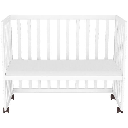 Patut copii din lemn co-sleeper Hubners Matei 94x46 cm alb [6]