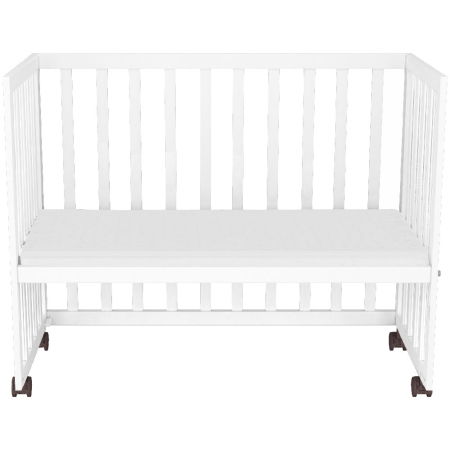 Patut copii din lemn co-sleeper Hubners Matei 94x46 cm alb [5]