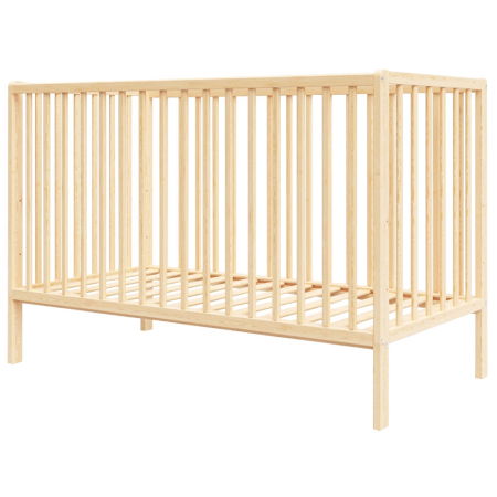 Camera Copilului - Patut copii din lemn Hubners Dominic 120x60 cm natur