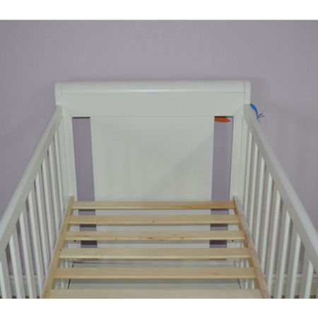 Patut copii din lemn Hubners Mira 120x60 cm alb cu sertar [6]